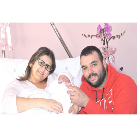 Gioia, la prima nata nel 2015 all'ospedale di La Maddalena